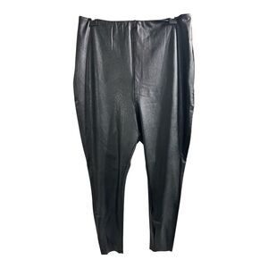 Commando Faux‎ Leather Black Leggings High Rise Stretchy Minimalist Grunge 3x